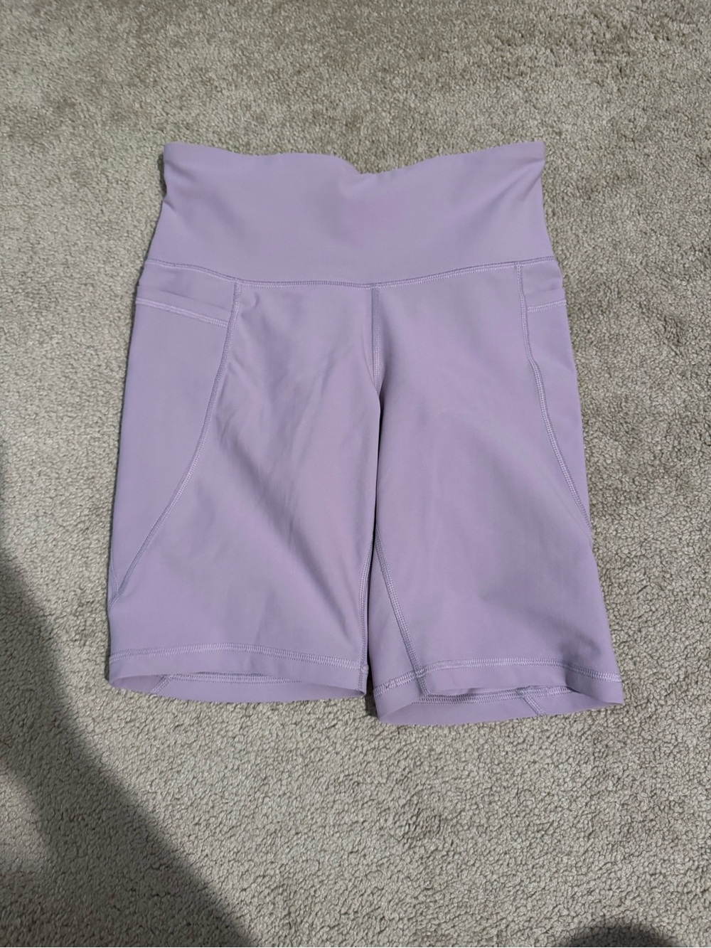Old Navy Lavender High-Rise Athletic Bike Shorts